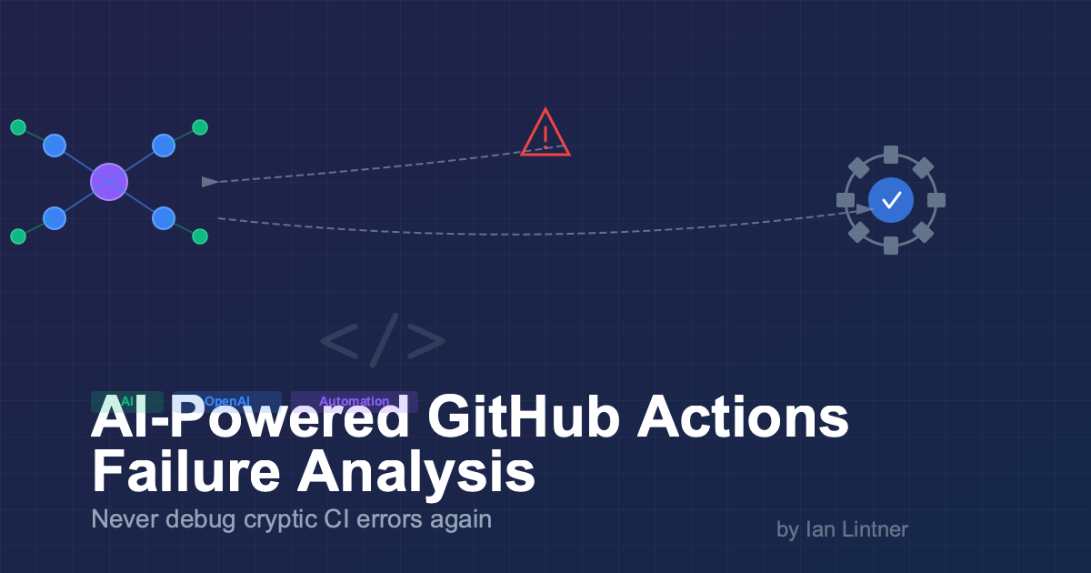 AI-powered GitHub Actions failure analysis visualization