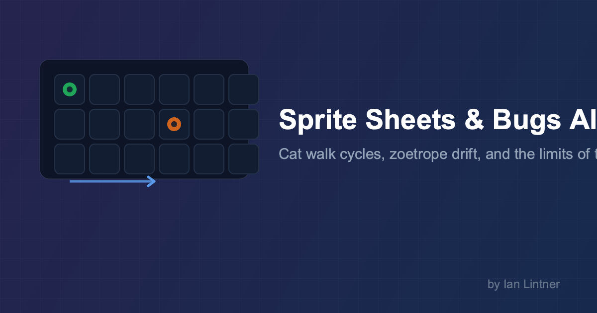 Sprite sheets, cats, and the bugs AI tools struggle to see